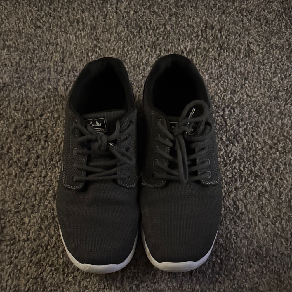 Travis Mathew charcoal gray and White Sneakers